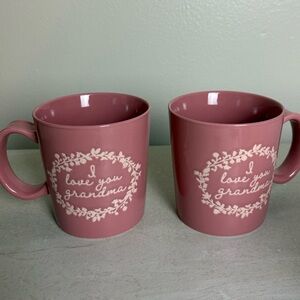 Threshold " I Love you Grandma" double sided Mug Set of 2